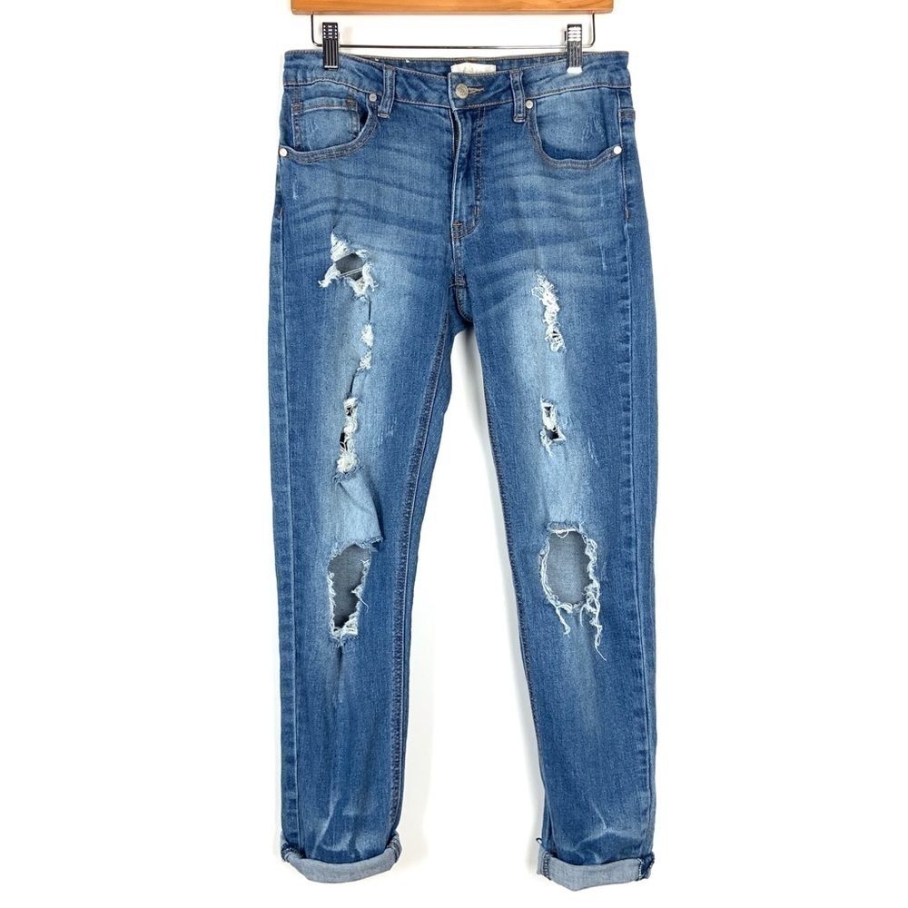 Altar'd State Distressed Medium Wash Jeans Sz 25